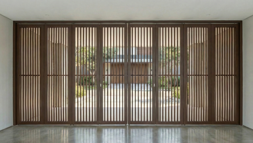 custom Pintu Garasi Kayu Jakarta Proses Pemasangan Pintu Garasi Kayu Solid Jakarta - PK Tunas Kayu