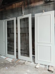 Pintu Kayu Meranti Custom Jakarta Minimalis - PK Tunas Kayu