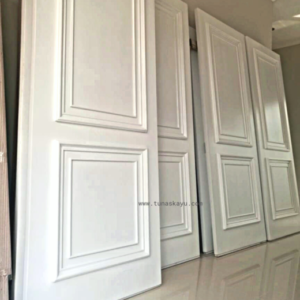 Pintu Solid Finishing Duco Putih Minimalis Jakarta - PK Tunas Kayu